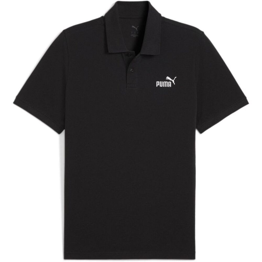 Puma Mens Logo Pique Classic Polo Shirt / Black